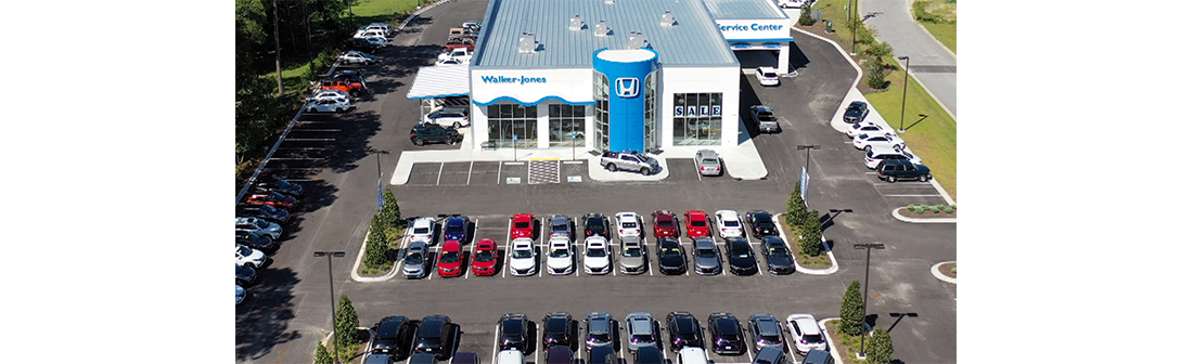walker jones honda outside view Walker jones Honda store front